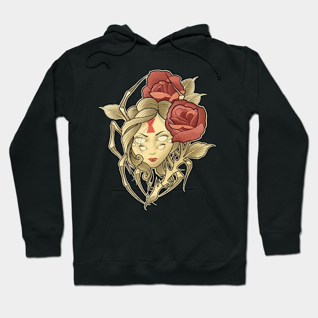 Black Widow Hoodie by The Rusty Salmon Collaborative